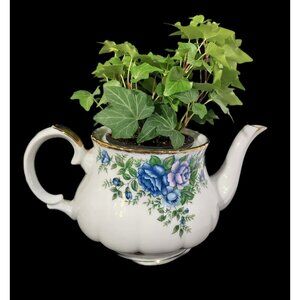 Planter English Garden Teapot Robinson 1989 Designs Japan NO LID